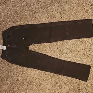 Carharrtt Brown Western workwear jeans sz 2 length 34 bootcut